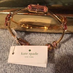 Gold and pink Kate Spade braclet